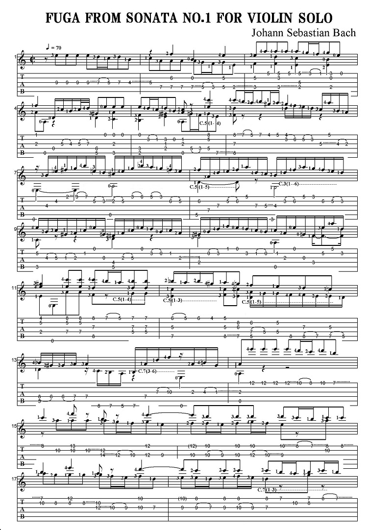 ヴァイオリン バッハ 自筆譜ファクシミリ 無伴奏ヴァイオリンの…楽譜 