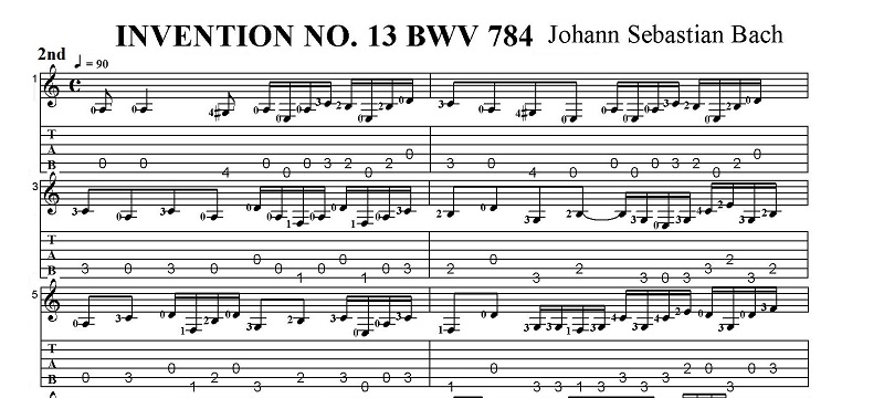 nE[oXeBAEobn@CxV No.13 BWV 784 2nd